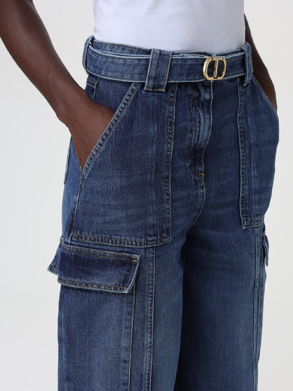 Giglio Jeans Twinset In Denim Di Cotone