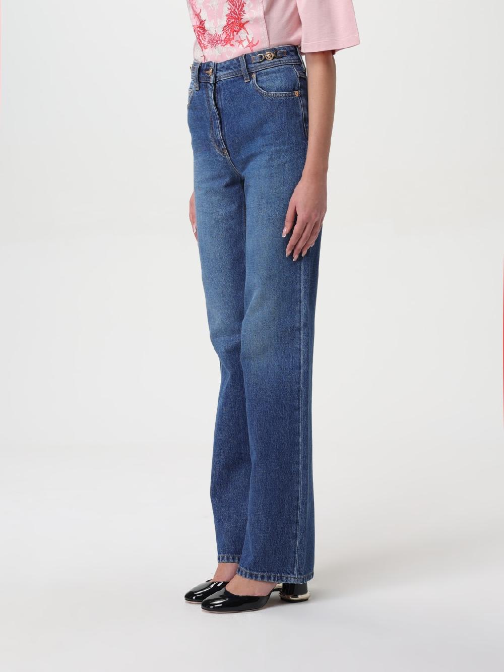 Giglio Jeans Versace In Denim Di Cotone