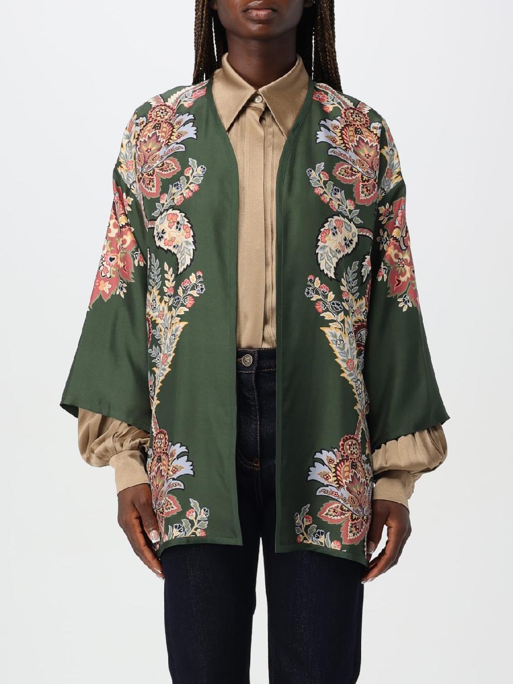 Giglio Kimono Etro in seta stampata