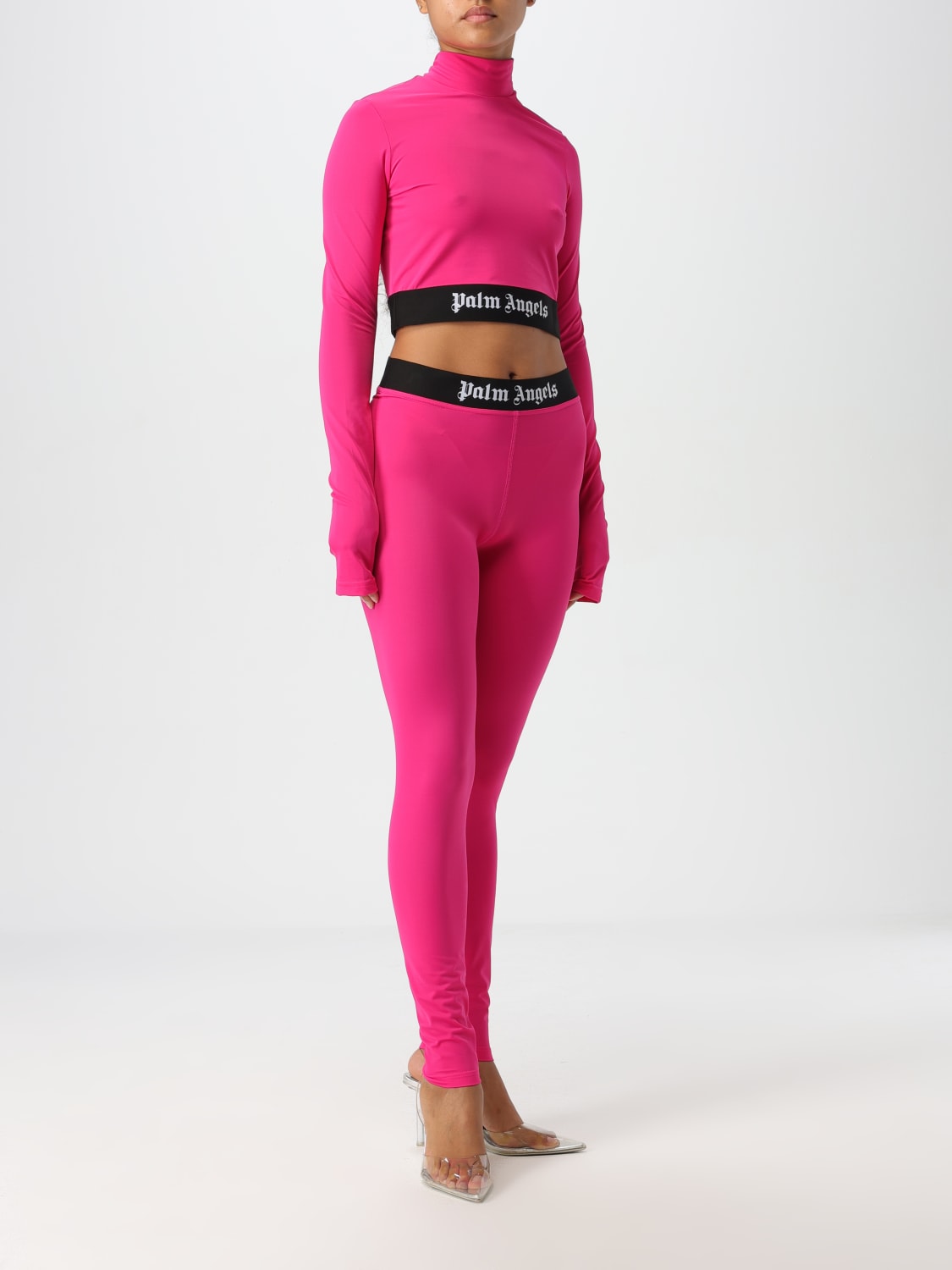 Giglio Leggings Con Logo Palm Angels