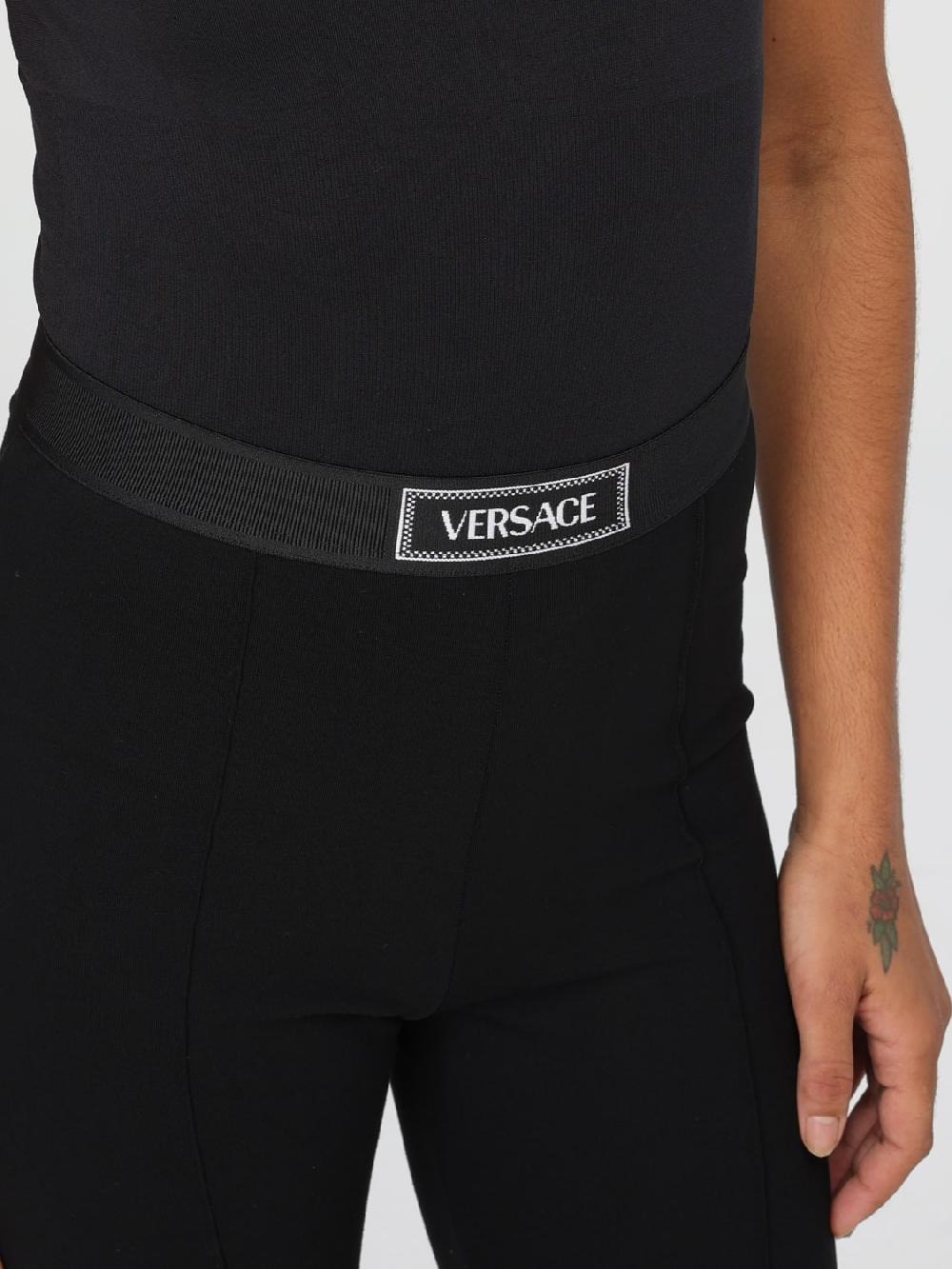 Giglio Leggings Versace In Tessuto Elasticizzato