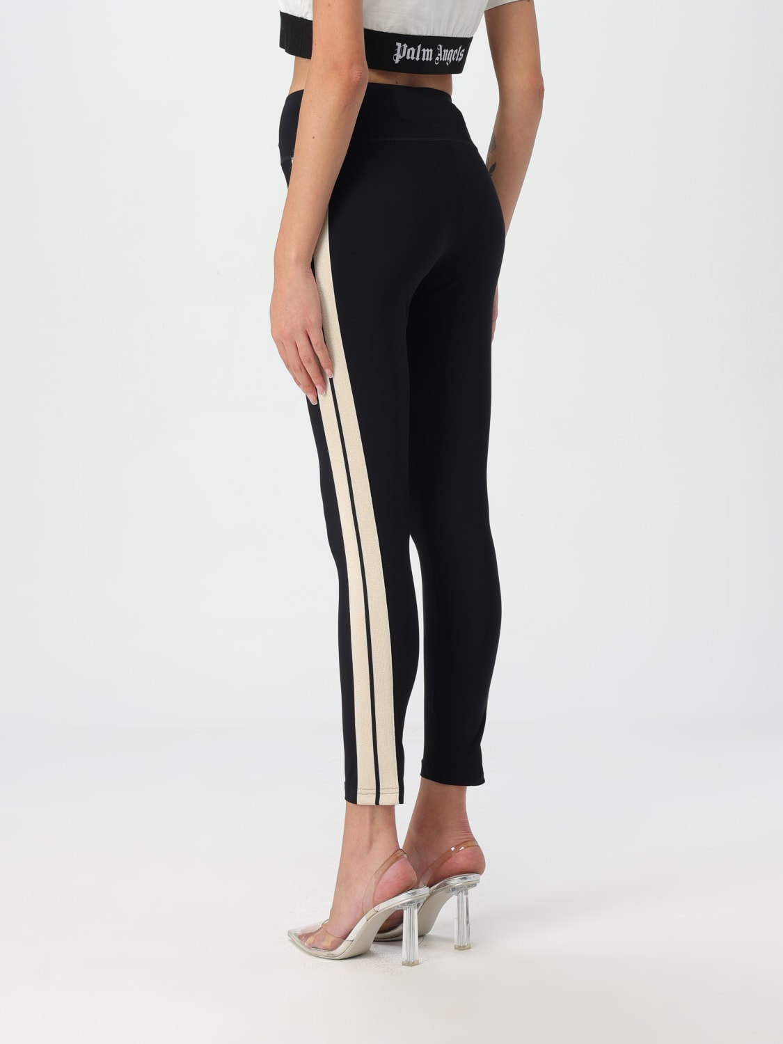 Giglio Leggins Palm Angels In Jersey Con Logo