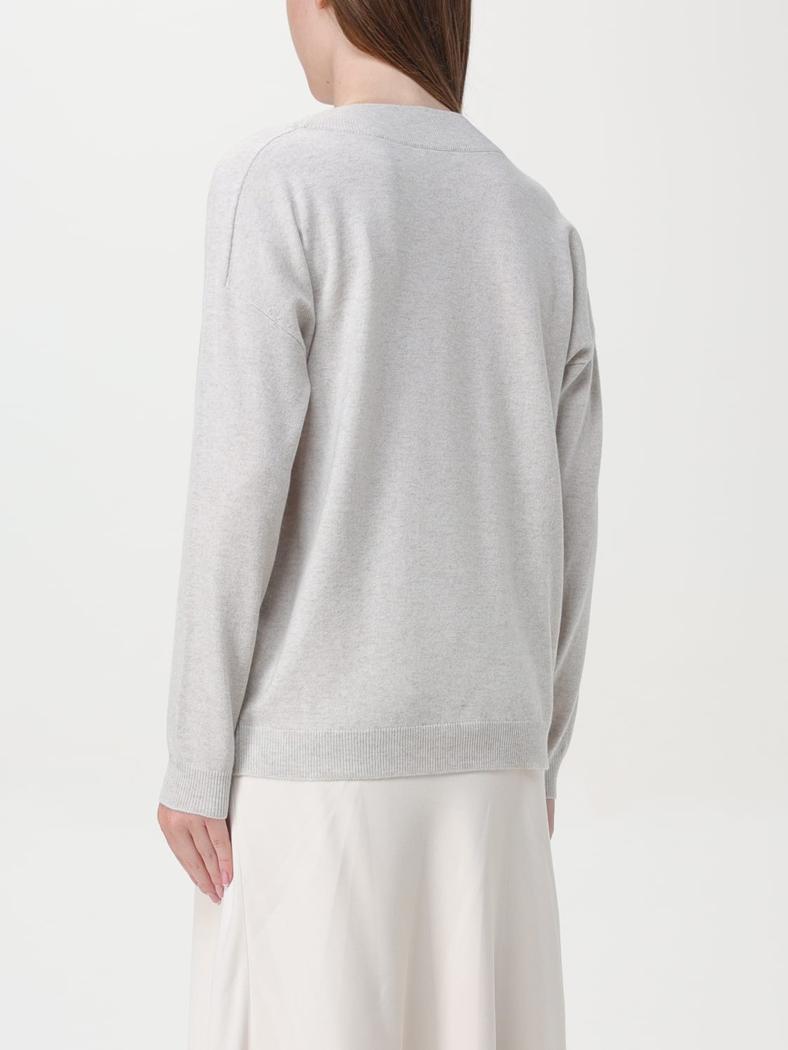 Giglio Maglia A V Brunello Cucinelli In Cashmere