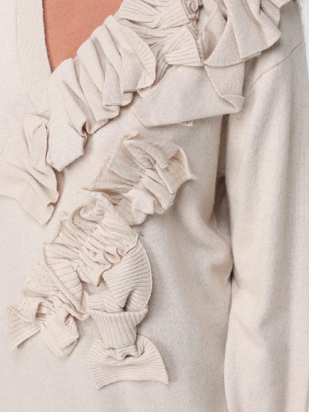 Giglio Maglia A V Con Rouches Twinset