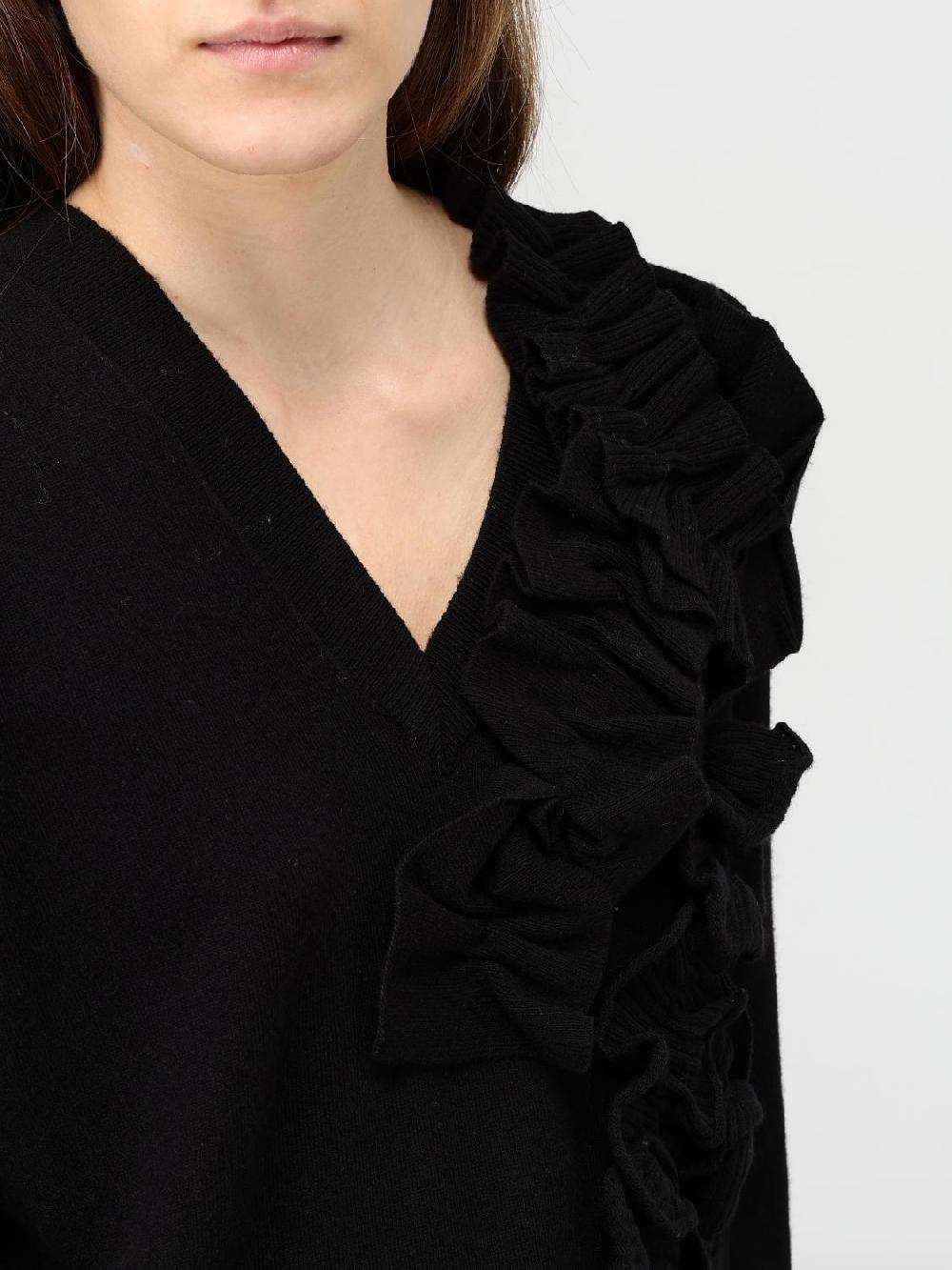 Giglio Maglia A V Con Rouches Twinset