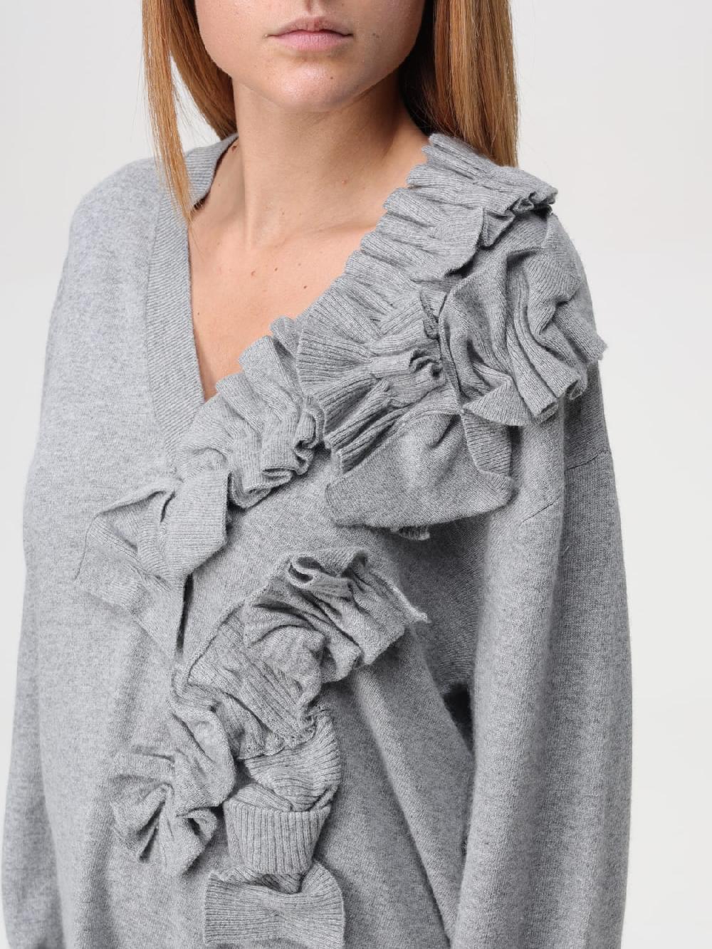 Giglio Maglia A V Con Rouches Twinset