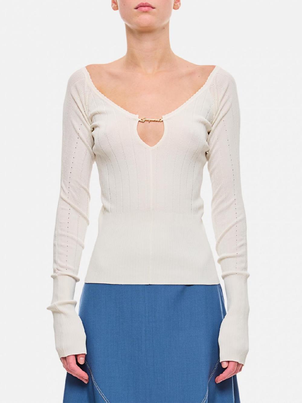 Giglio Maglia a v Jacquemus in misto viscosa