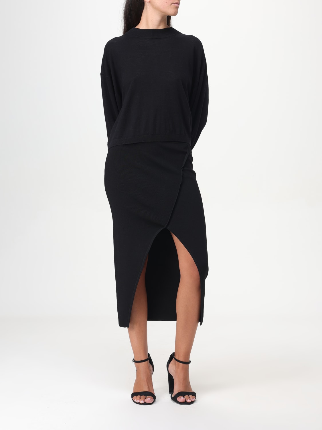 Giglio Maglia Basic Iro In Lana E Seta
