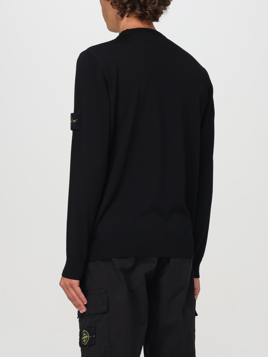 Giglio Maglia Basic Stone Island In Lana Vergine