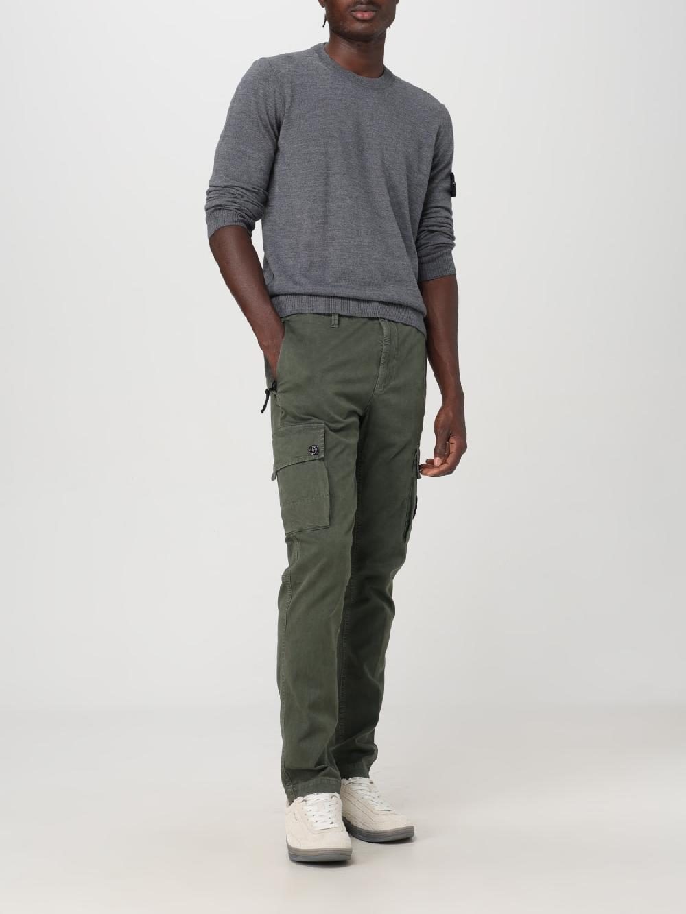 Giglio Maglia Basic Stone Island In Lana Vergine