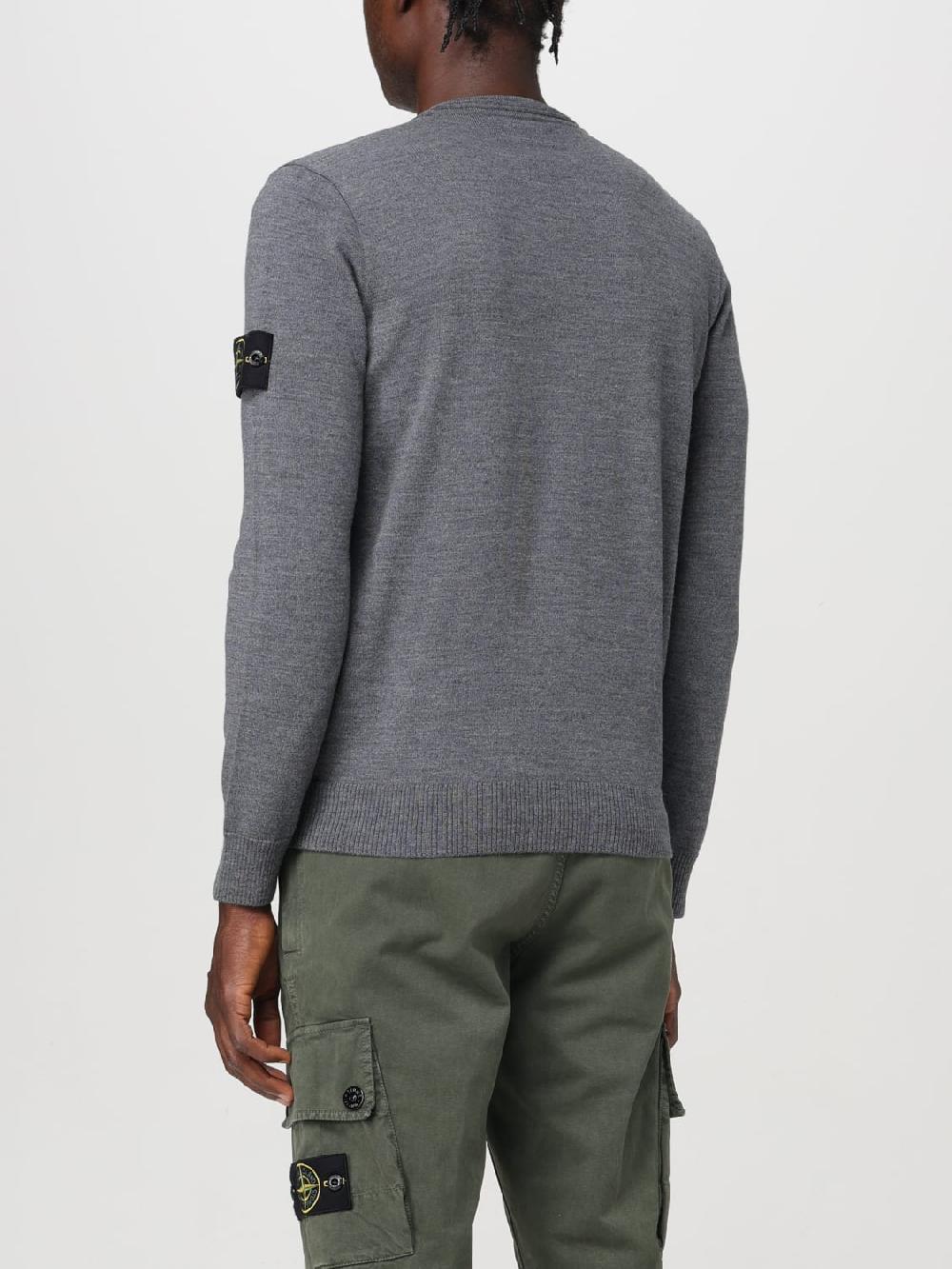 Giglio Maglia Basic Stone Island In Lana Vergine