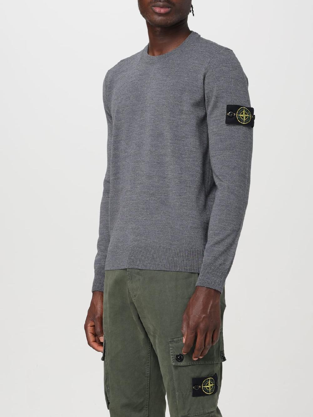 Giglio Maglia Basic Stone Island In Lana Vergine