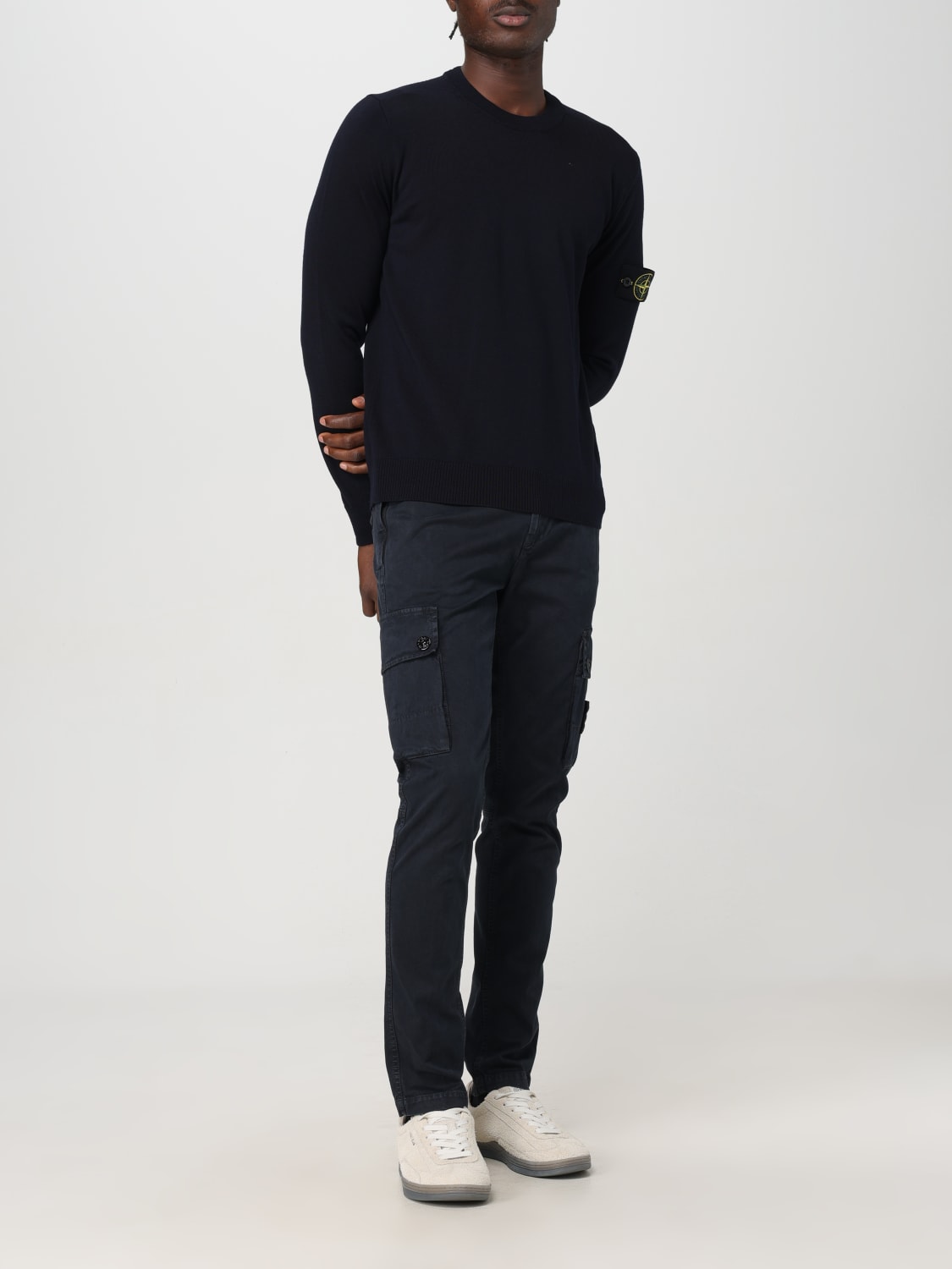 Giglio Maglia Basic Stone Island In Lana Vergine