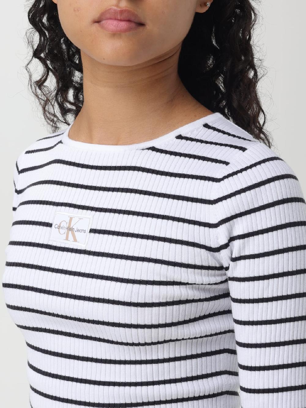Giglio Maglia Calvin Klein In Lyocell A Righe