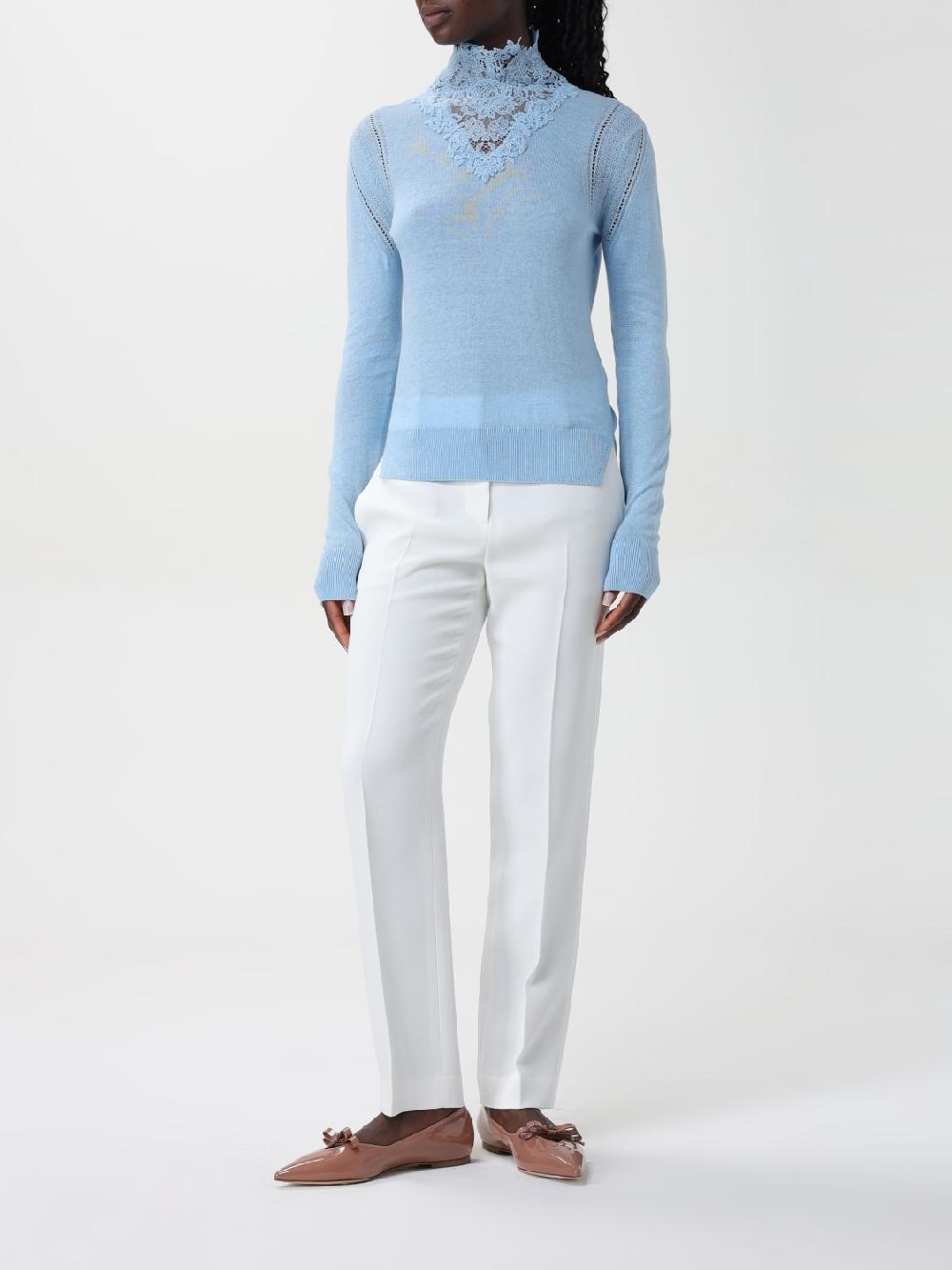 Giglio Maglia Con Collo Di Pizzo Ermanno Scervino