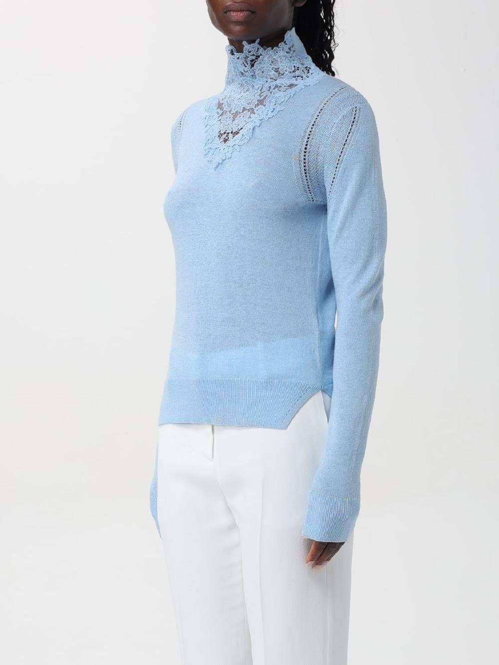 Giglio Maglia Con Collo Di Pizzo Ermanno Scervino