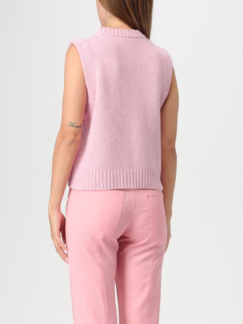 Giglio Maglia Con Logo Metallic Ganni