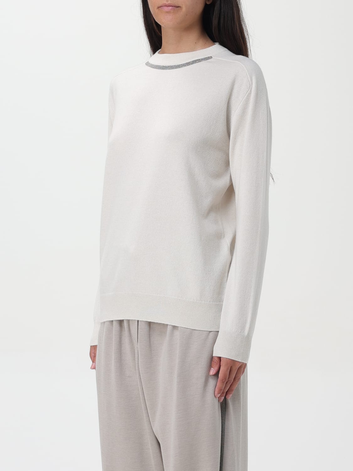 Giglio Maglia Con Monile Brunello Cucinelli