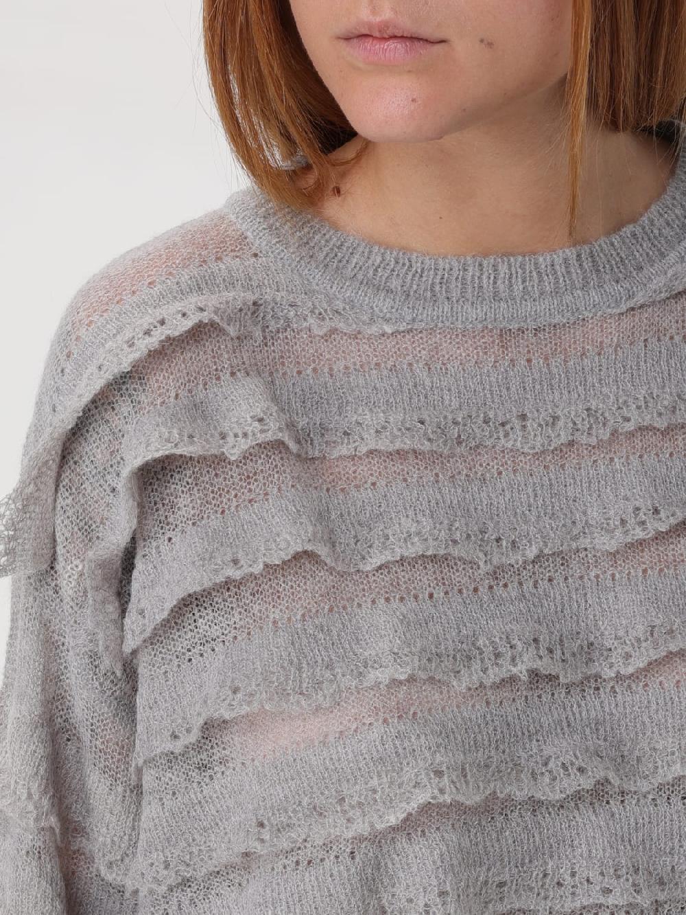 Giglio Maglia Con Rouches Twinset In Misto Lana