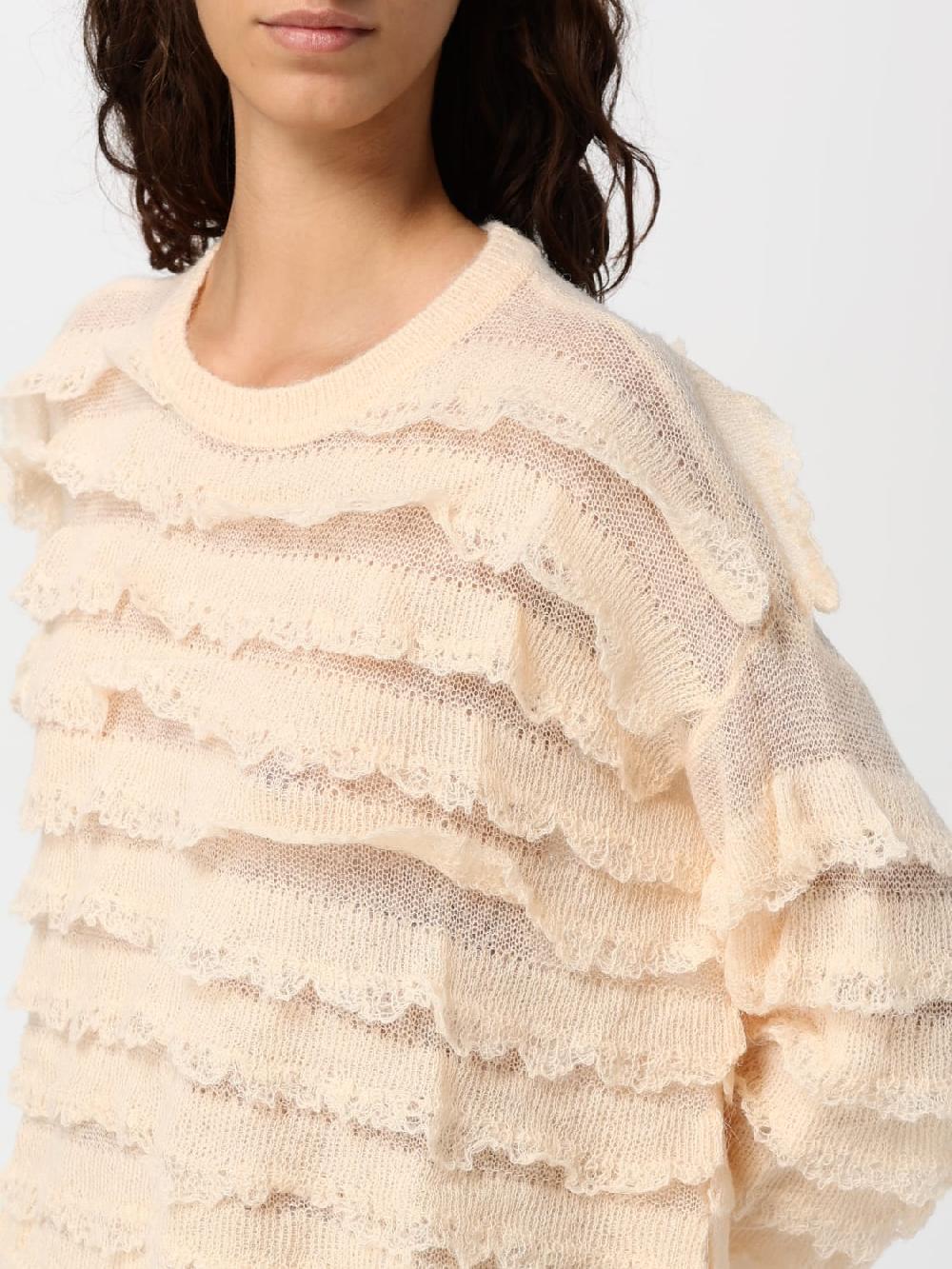 Giglio Maglia Con Rouches Twinset In Misto Lana