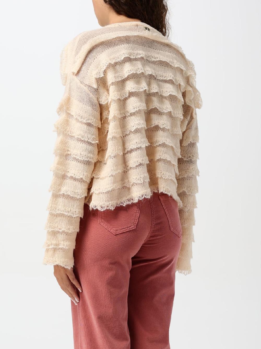 Giglio Maglia Con Rouches Twinset In Misto Lana