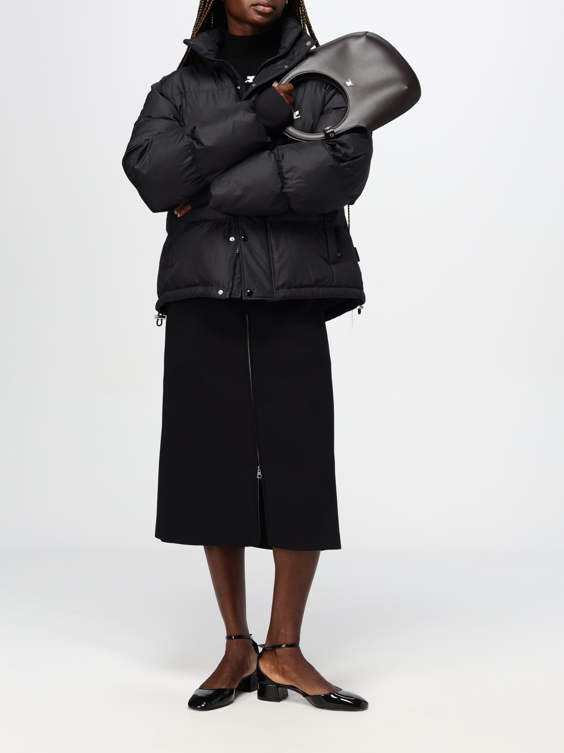 Giglio Maglia Courrèges In Viscosa A Coste Stretch