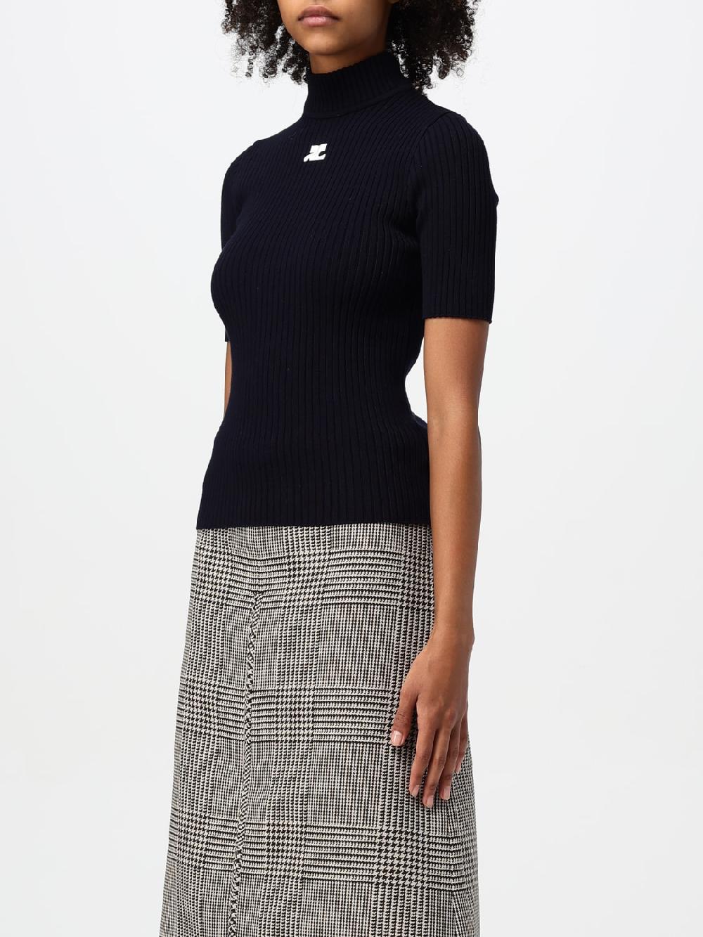 Giglio Maglia Courrèges In Viscosa Stretch
