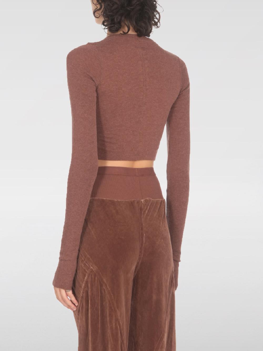 Giglio Maglia Crop Rick Owens In Misto Lana