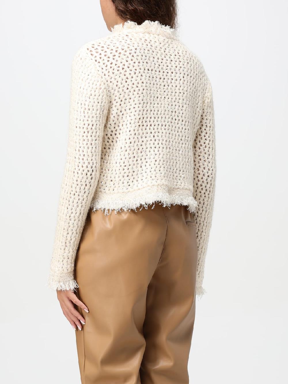 Giglio Maglia Crop Twinset In Misto Lana