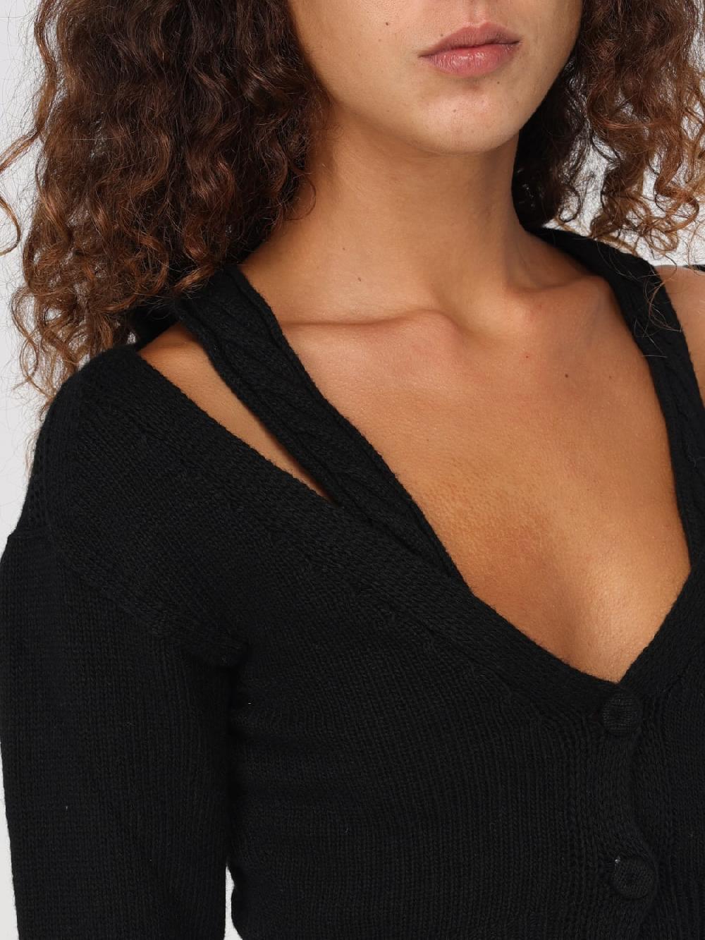 Giglio Maglia Cropped Twinset In Misto Lana