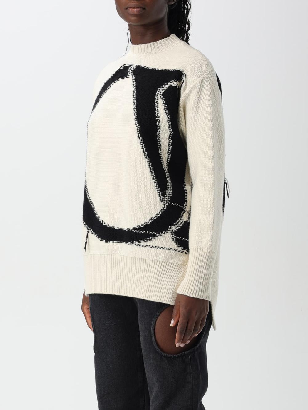 Giglio Maglia Di Lana Con Big Logo Off-white