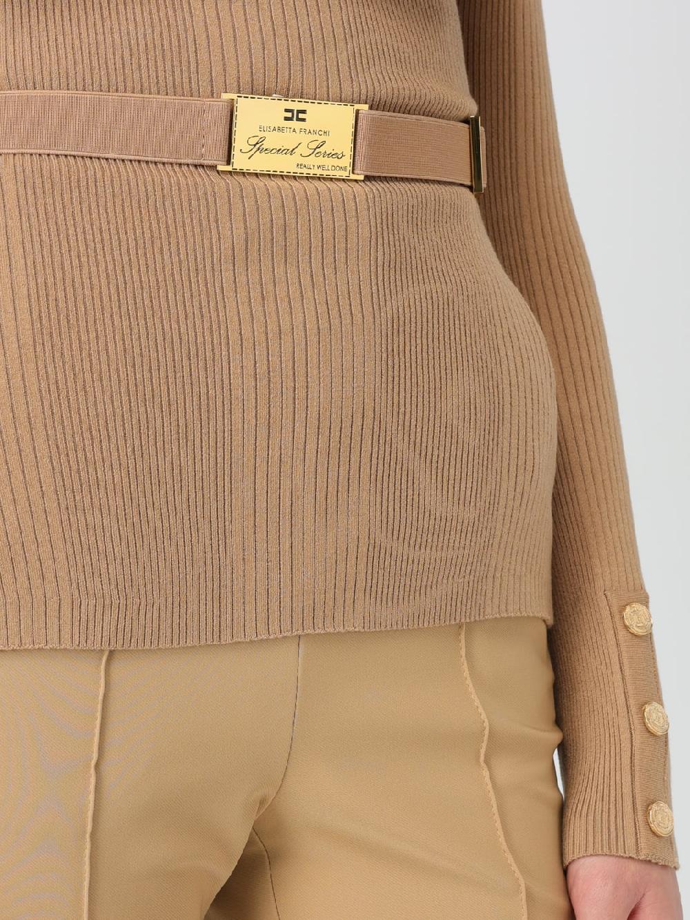 Giglio Maglia Elisabetta Franchi In Viscosa E Seta