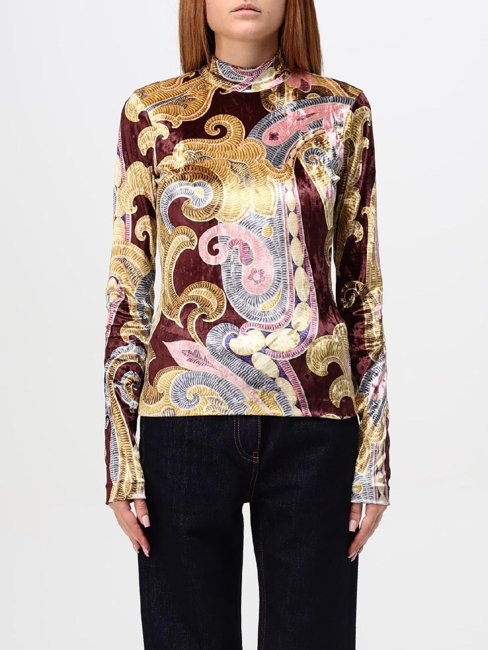 Giglio Maglia Etro in velluto stampato