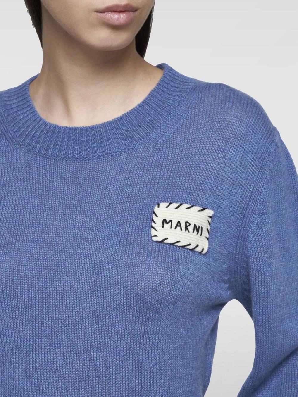 Giglio Maglia In Cashmere Marni Con Logo