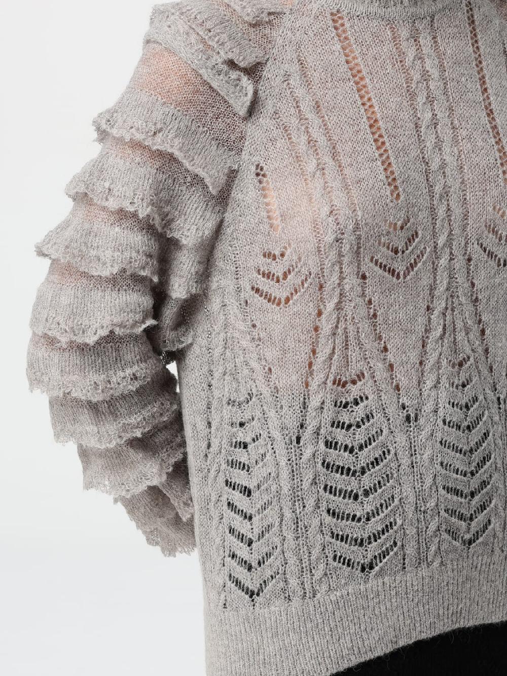Giglio Maglia In Misto Lana Con Balze Twinset