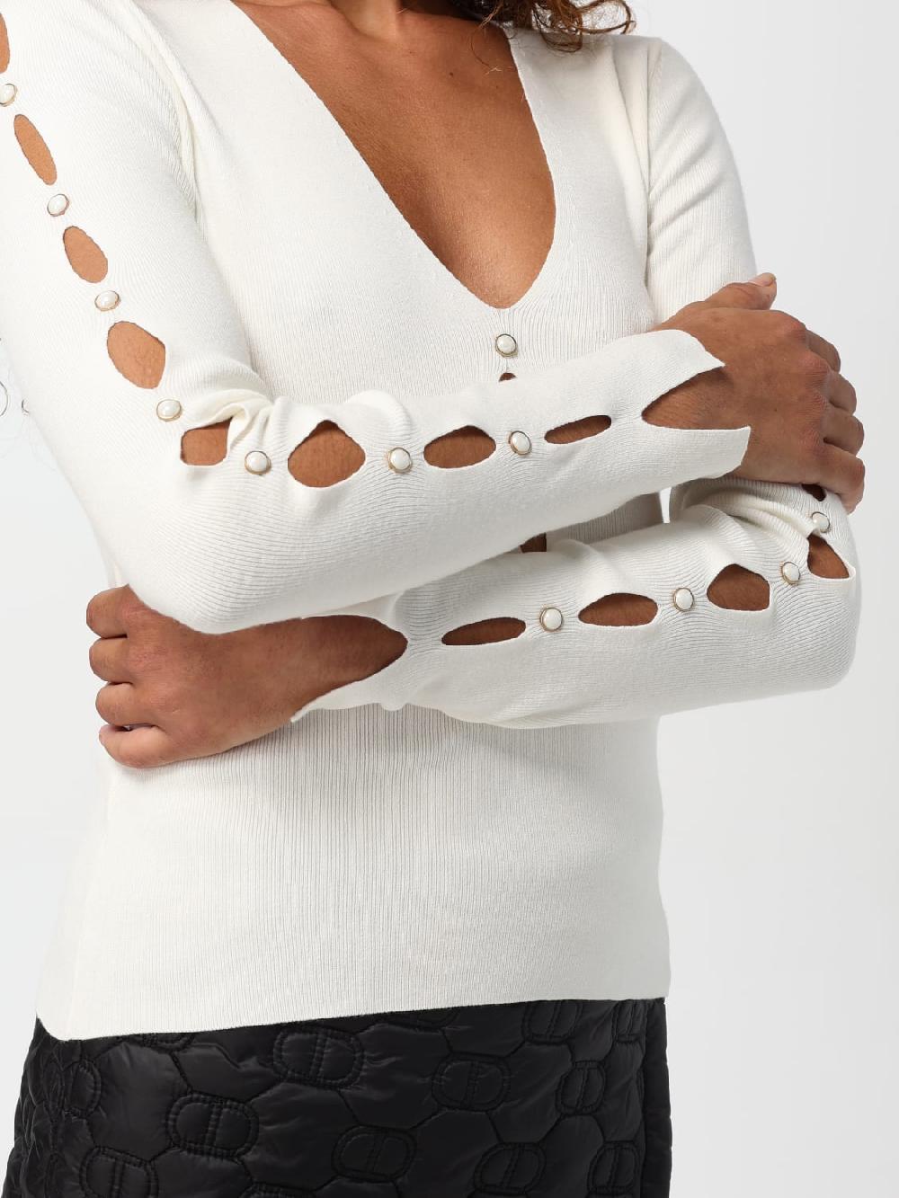 Giglio Maglia In Viscosa Cut-out Twinset