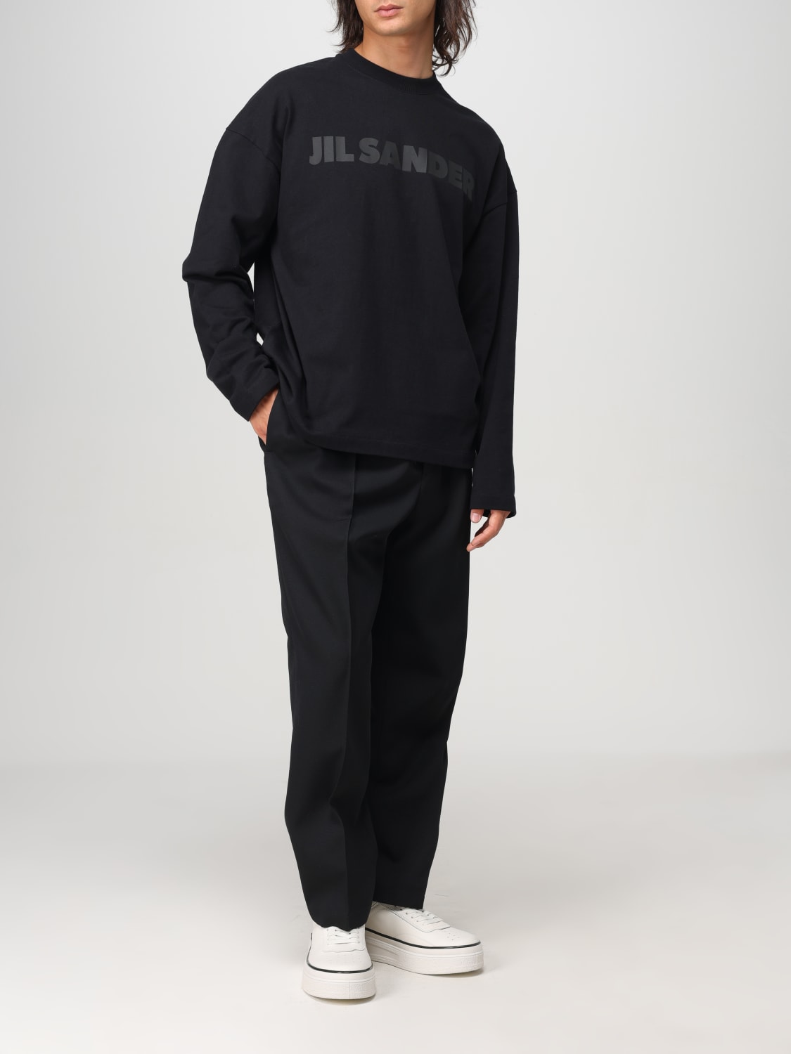 Giglio Maglia Jil Sander In Cotone Con Stampa Logo