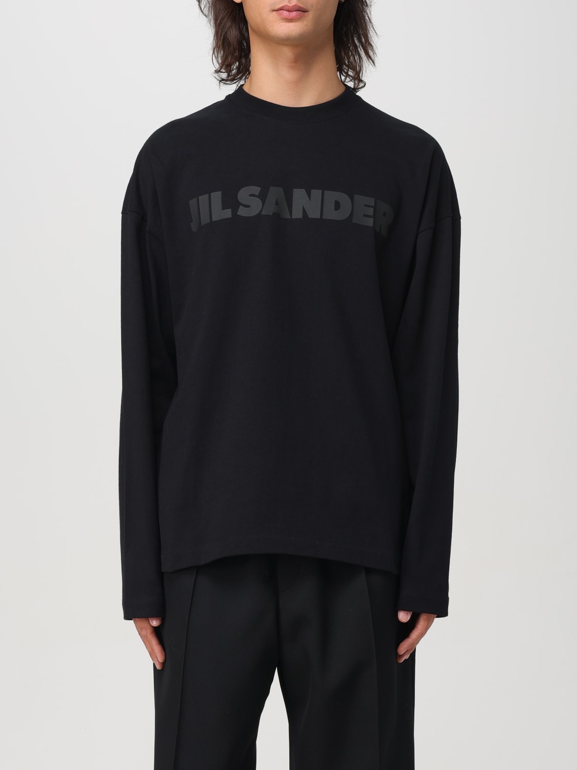 Giglio Maglia Jil Sander in cotone con stampa logo