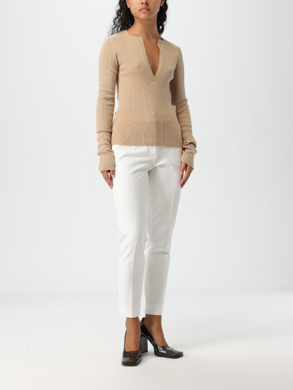 Giglio Maglia Max Mara In Seta E Cashmere A Coste
