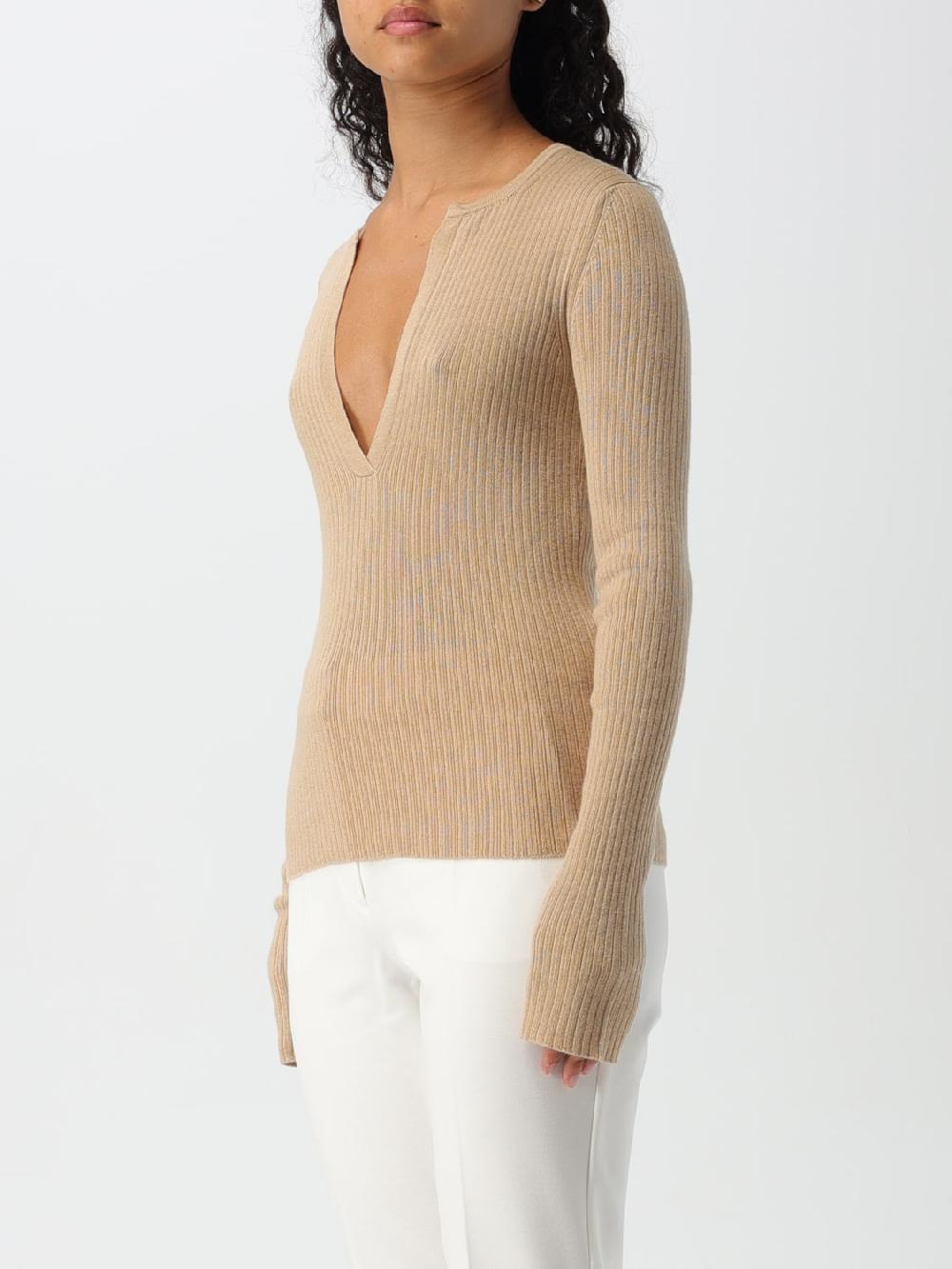Giglio Maglia Max Mara In Seta E Cashmere A Coste