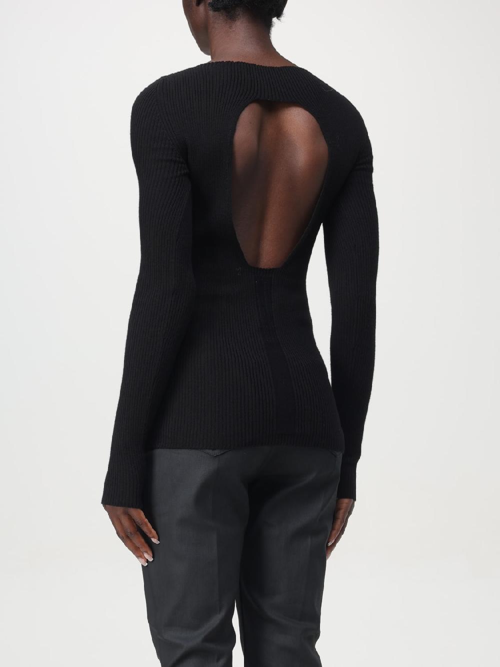 Giglio Maglia Rick Owens In Lana Stretch A Coste