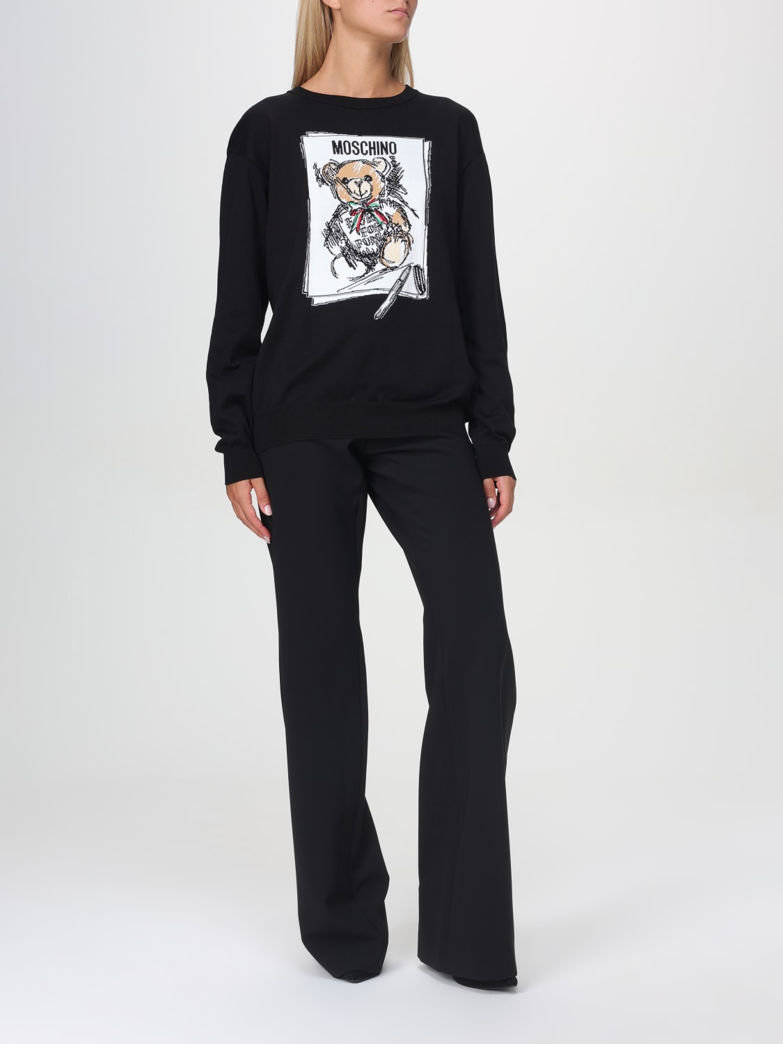 Giglio Maglia Teddy Moschino Couture In Cotone