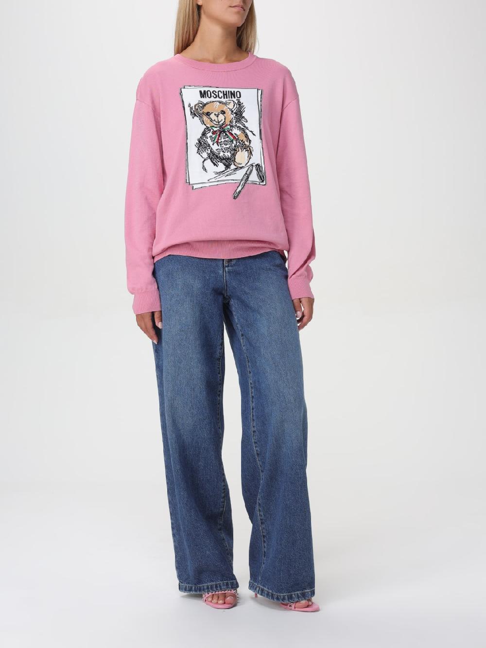 Giglio Maglia Teddy Moschino Couture In Cotone