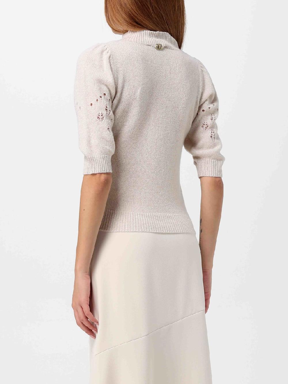 Giglio Maglia Twinset In Miksto Lana E Cashmere