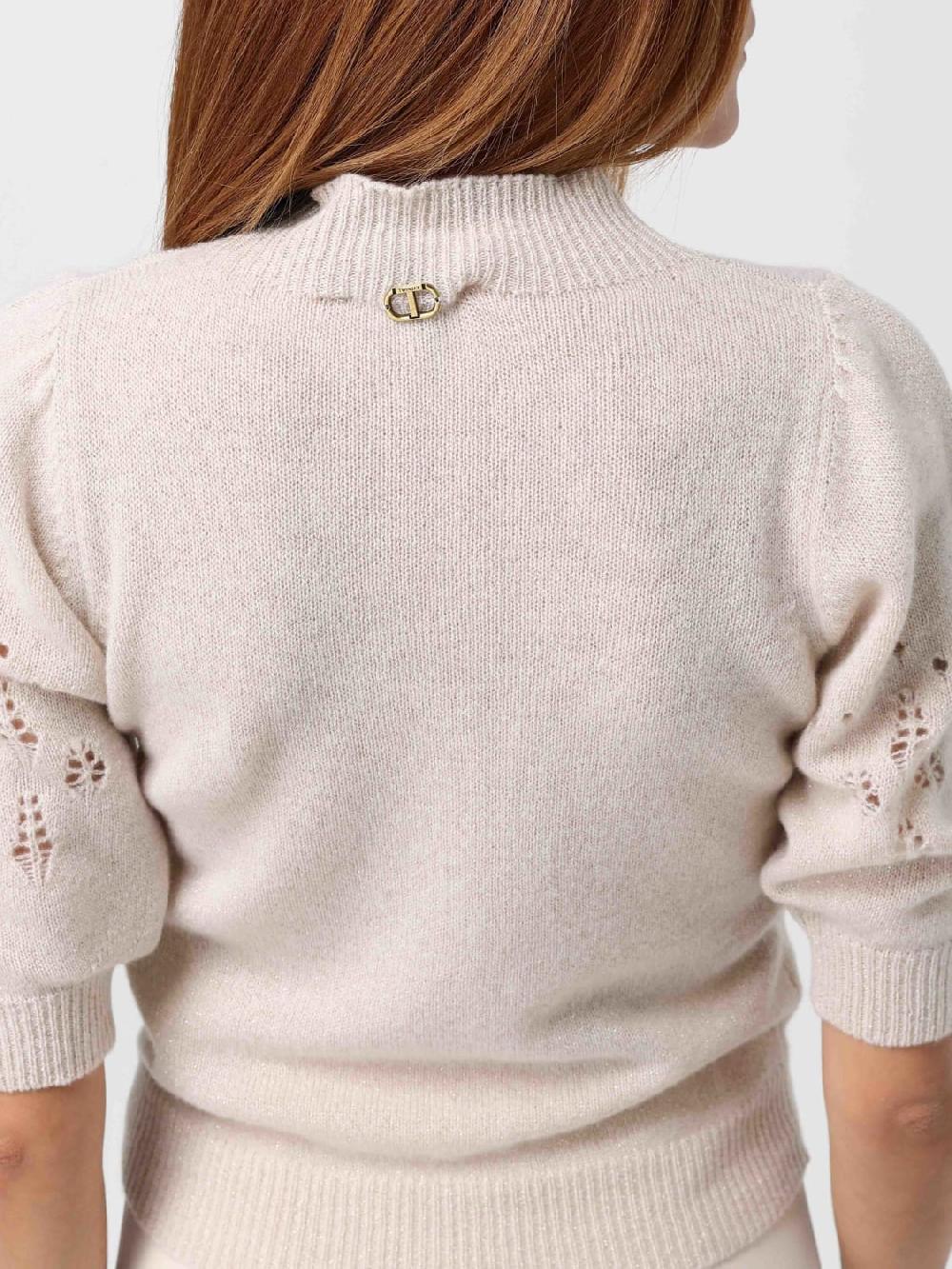 Giglio Maglia Twinset In Miksto Lana E Cashmere