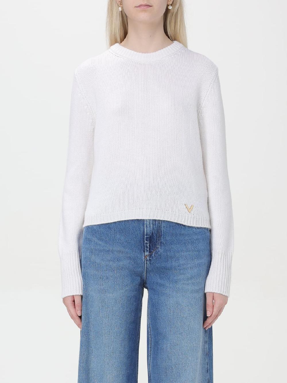 Giglio Maglia V Gold Valentino in cashmere