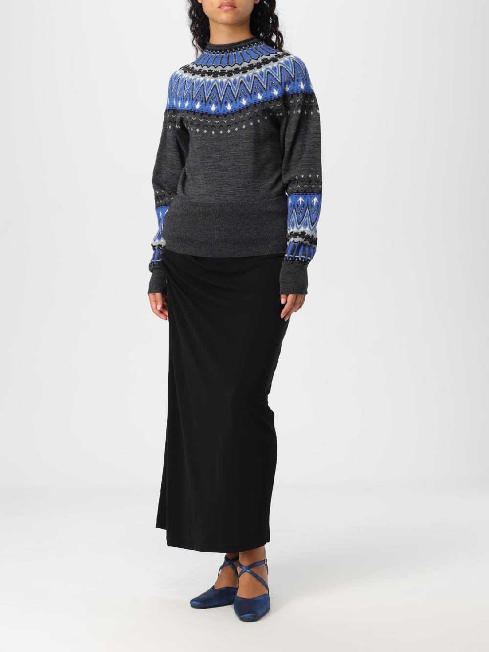 Giglio Maglione Fair Isle In Lana E Seta Rabanne