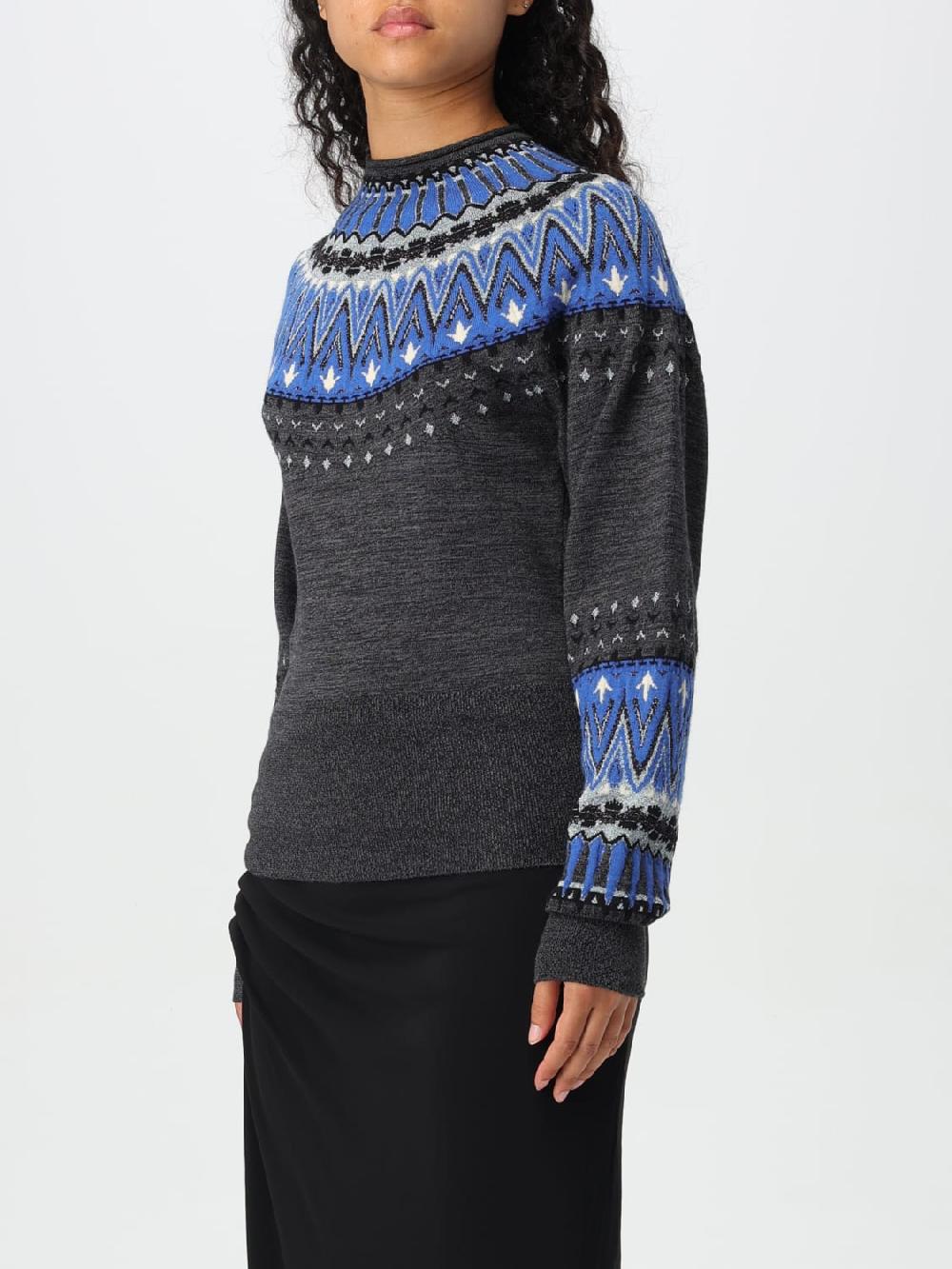 Giglio Maglione Fair Isle In Lana E Seta Rabanne