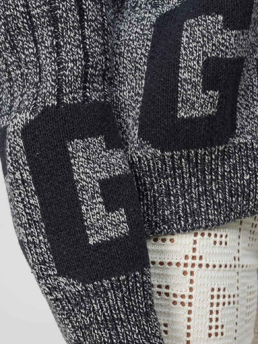 Giglio Maglione GCDS In Cotone Con Logo Jacquard