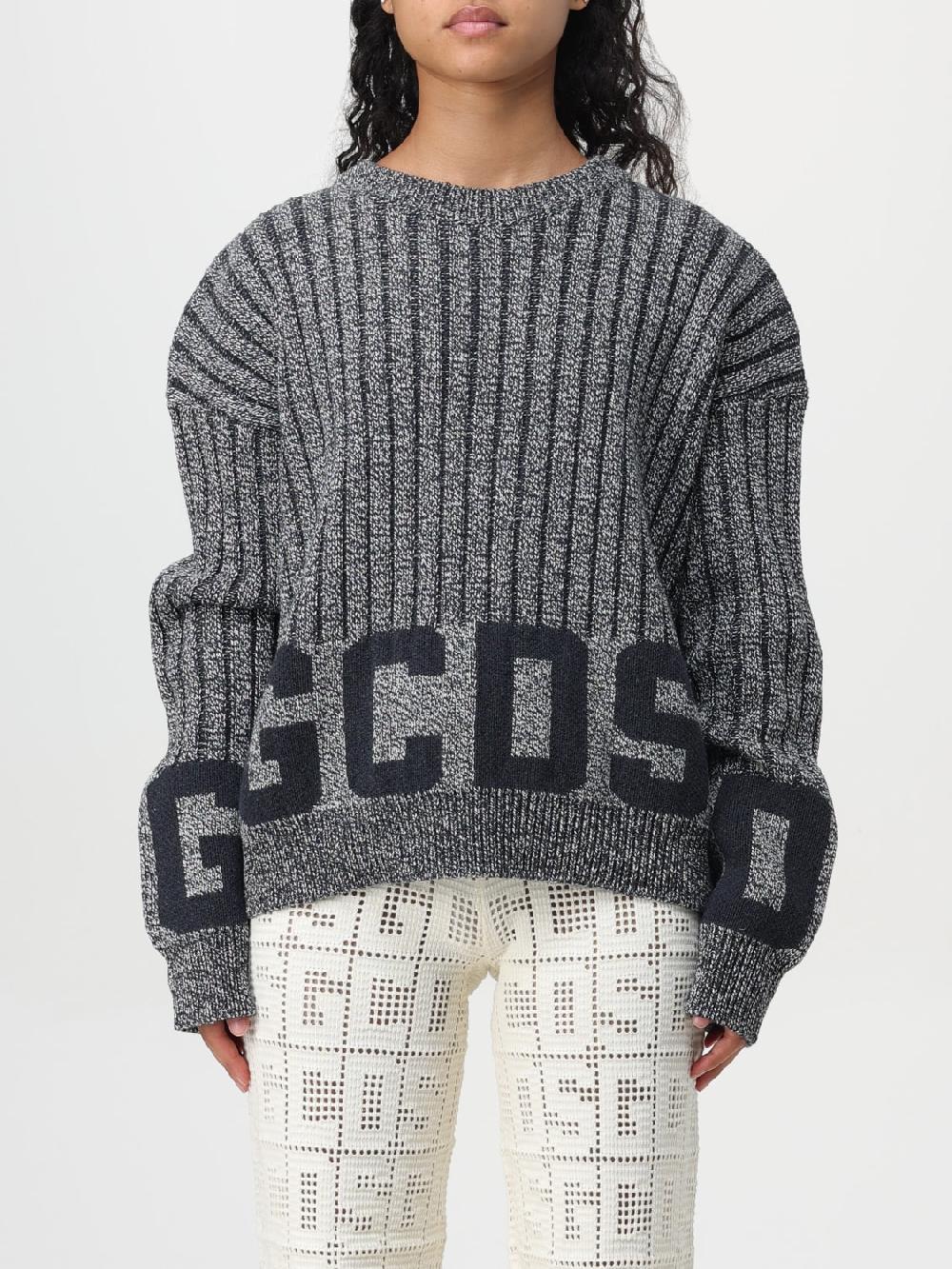 Giglio Maglione GCDS in cotone con logo jacquard